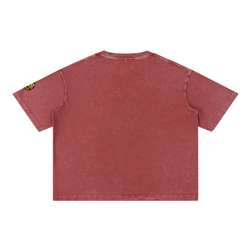 Halo Head Entangled Mineral Wash Boxy Cotton T-Shirt