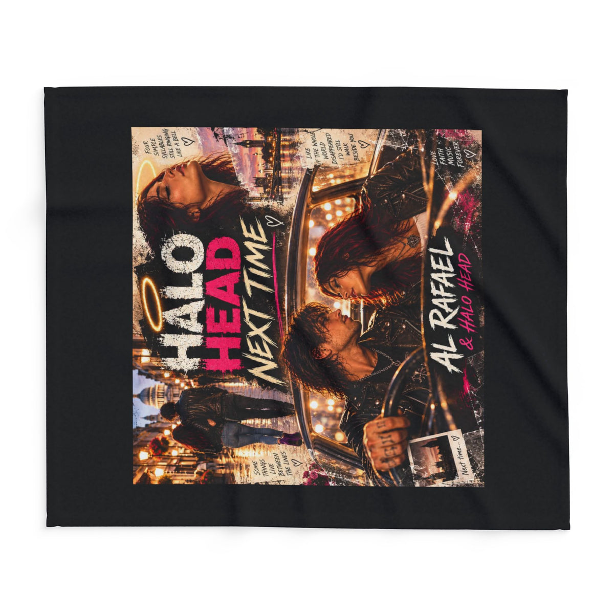 Halo Head Next Time Fleece Blanket — Retro Romance Arctic Throw