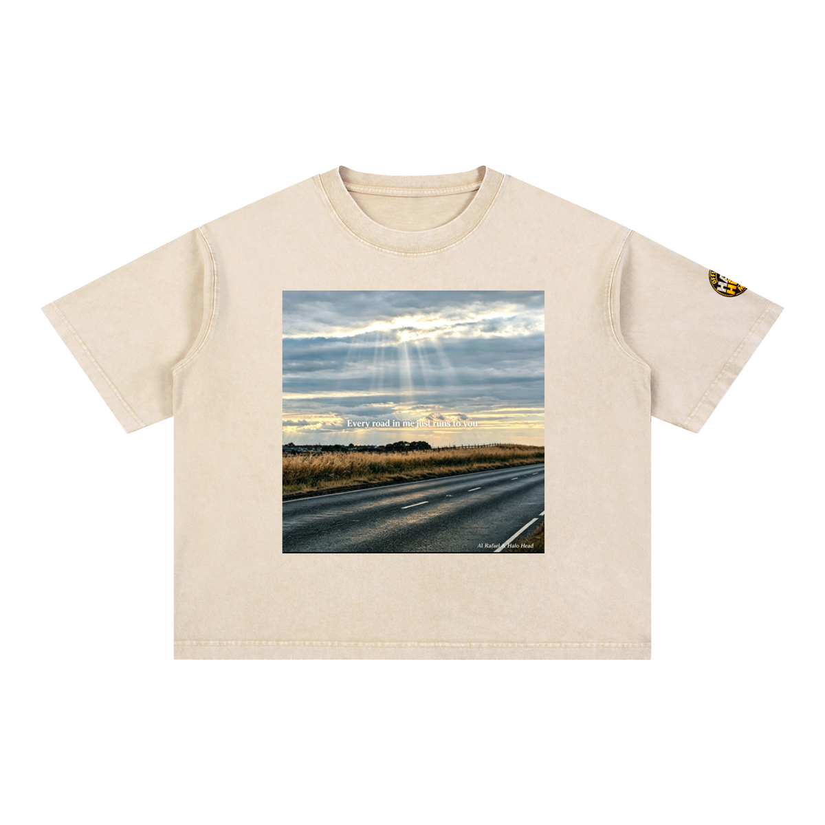 Halo Head Entangled Mineral Wash Boxy Cotton T-Shirt