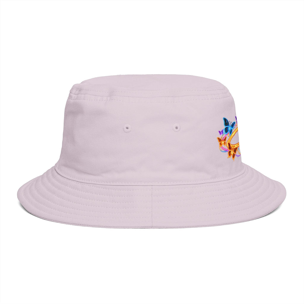 Neon Butterfly Halo Bucket Hat