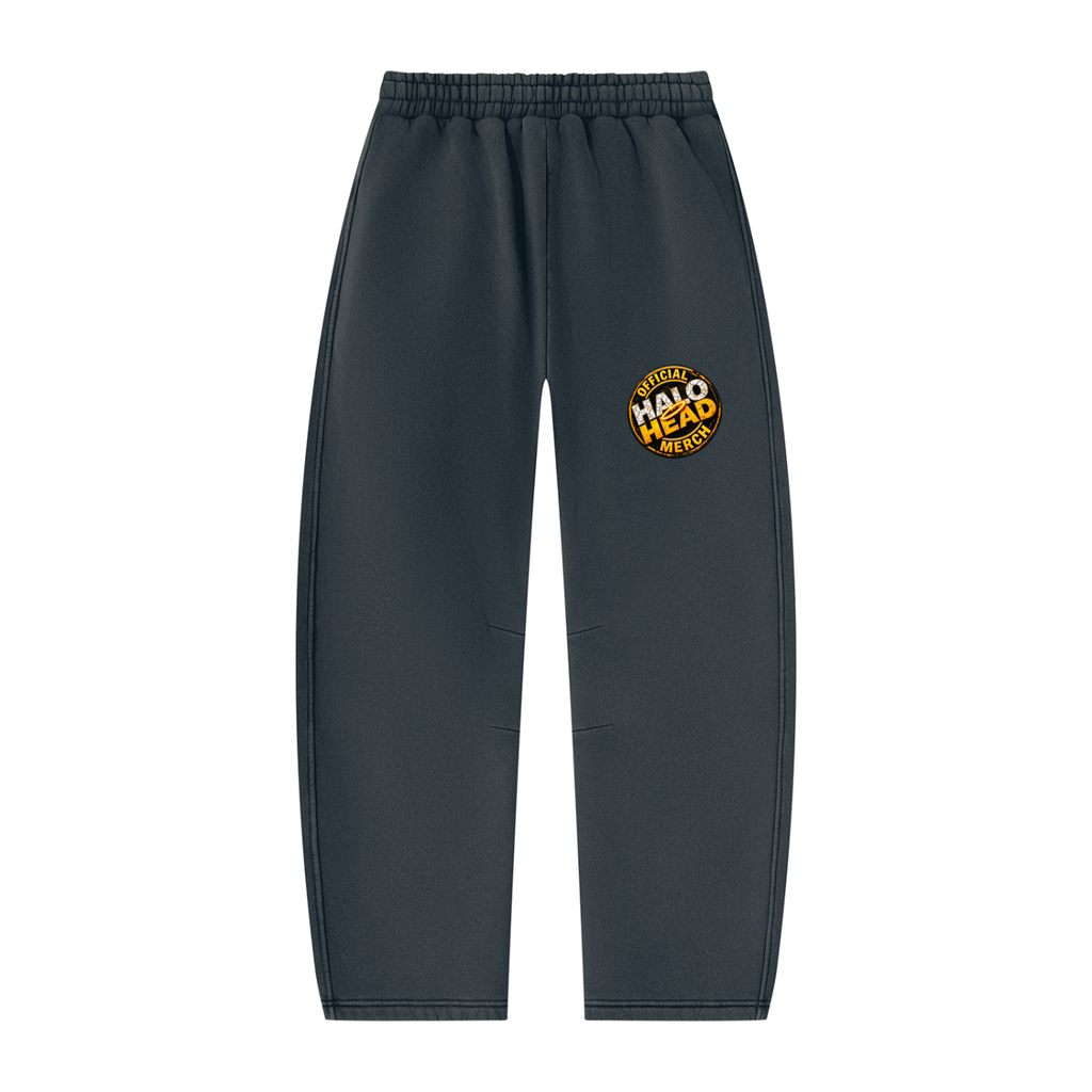 ATD Halo Head Unisex Vintage Wash Barrel Leg Fleece Sweatpants