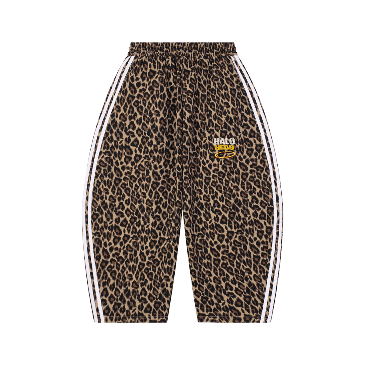Unisex Leopard Barrel Leg Sweatpants