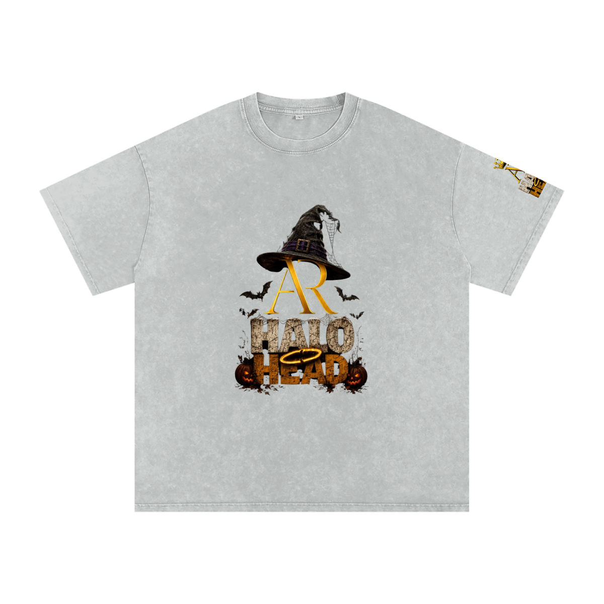 Snow Washed Oversized Cotton T-Shirt (AR-HH Halloween)