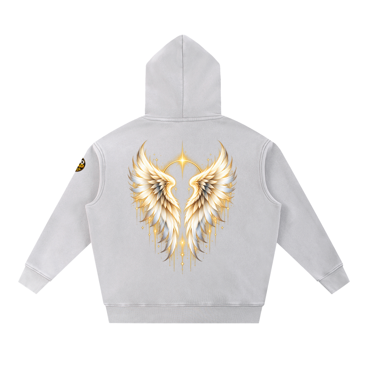 Halo Head Winged Snow Wash Fleece Oversize Hoodie