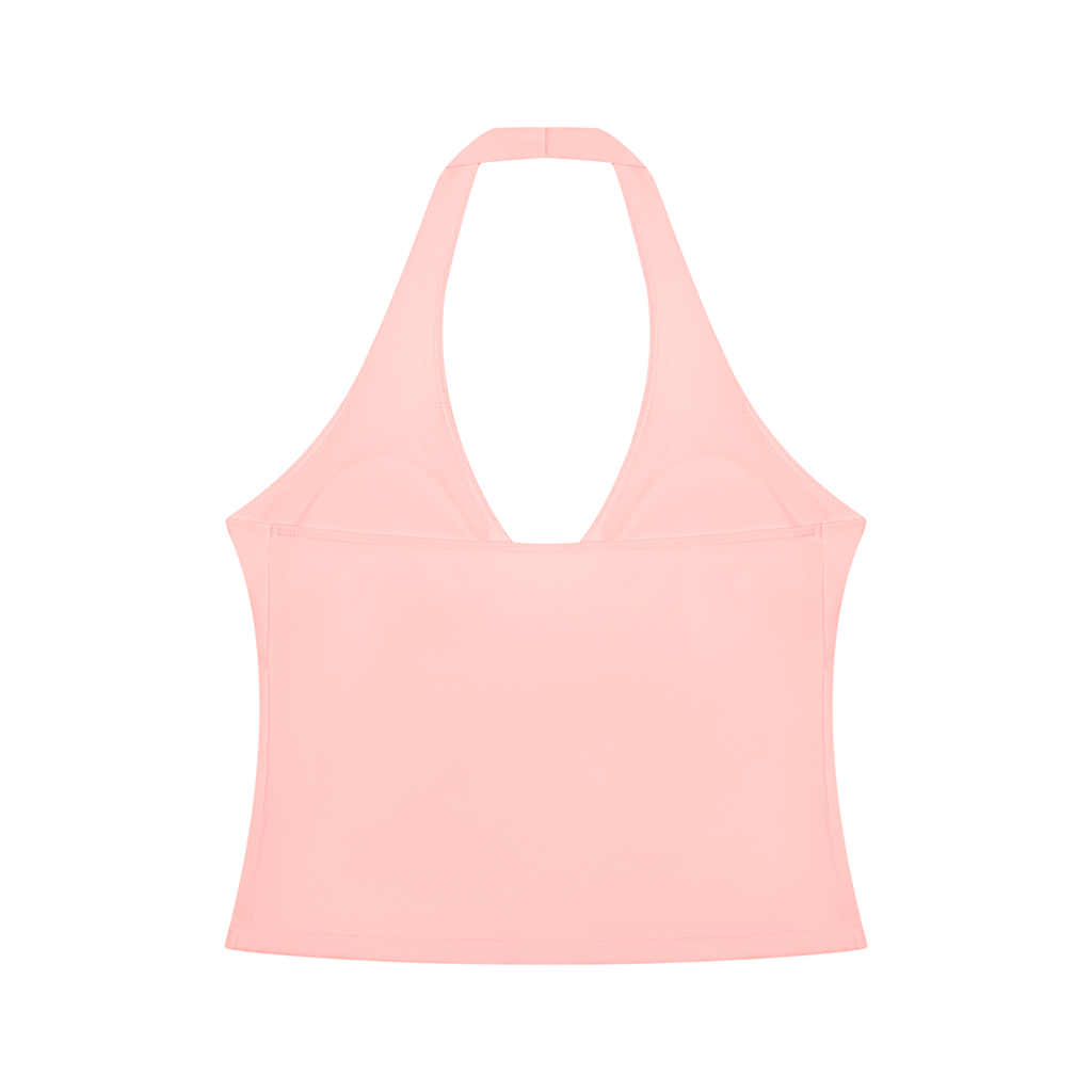 Halo Head Merch Women’s Ruched Halter Yoga Tank Top