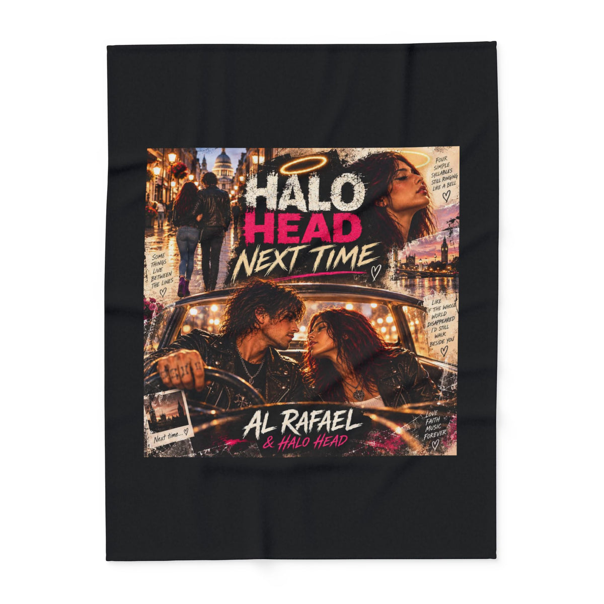 Halo Head Next Time Fleece Blanket — Retro Romance Arctic Throw
