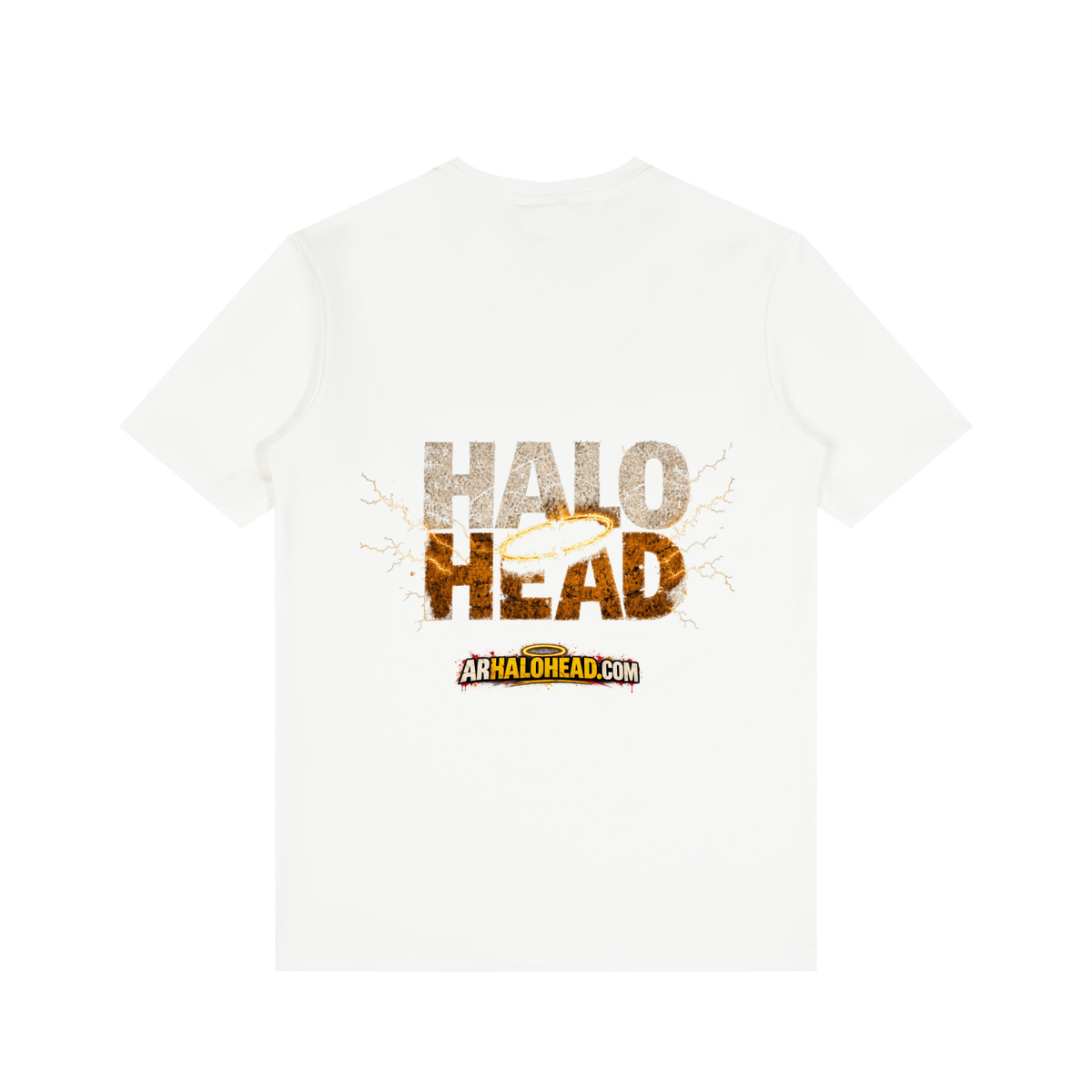 Halo Head Holy Crap: Men's Solid V-Neck T-Shirt