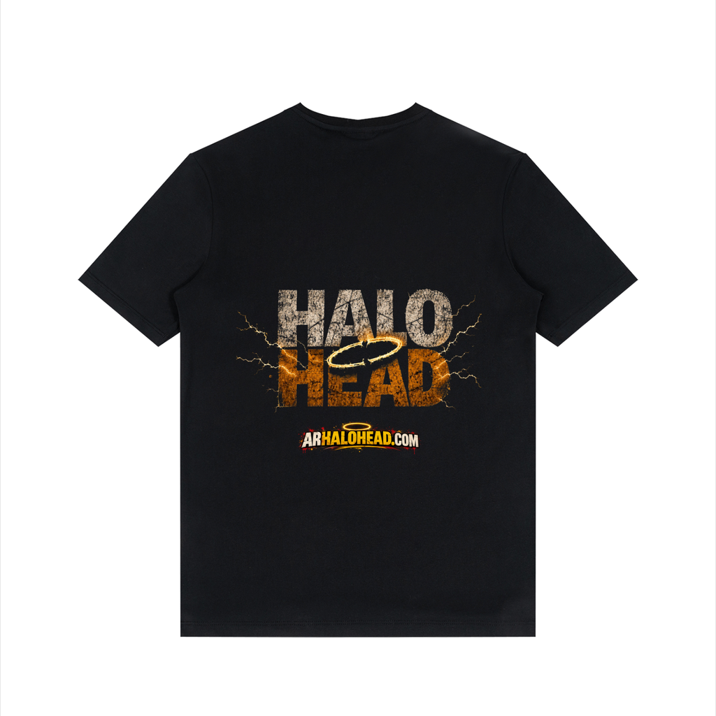 Halo Head Holy Crap: Men's Solid V-Neck T-Shirt