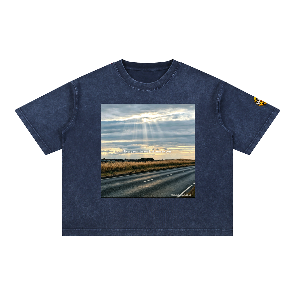 Halo Head Entangled Mineral Wash Boxy Cotton T-Shirt