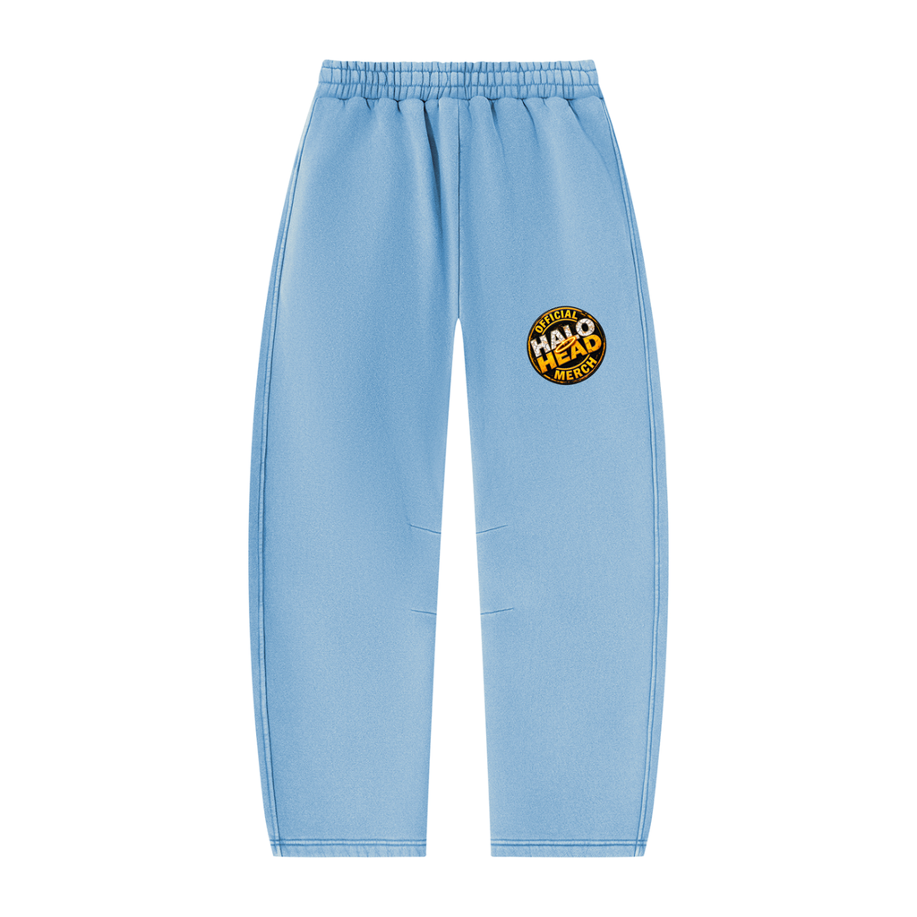 ATD Halo Head Unisex Vintage Wash Barrel Leg Fleece Sweatpants