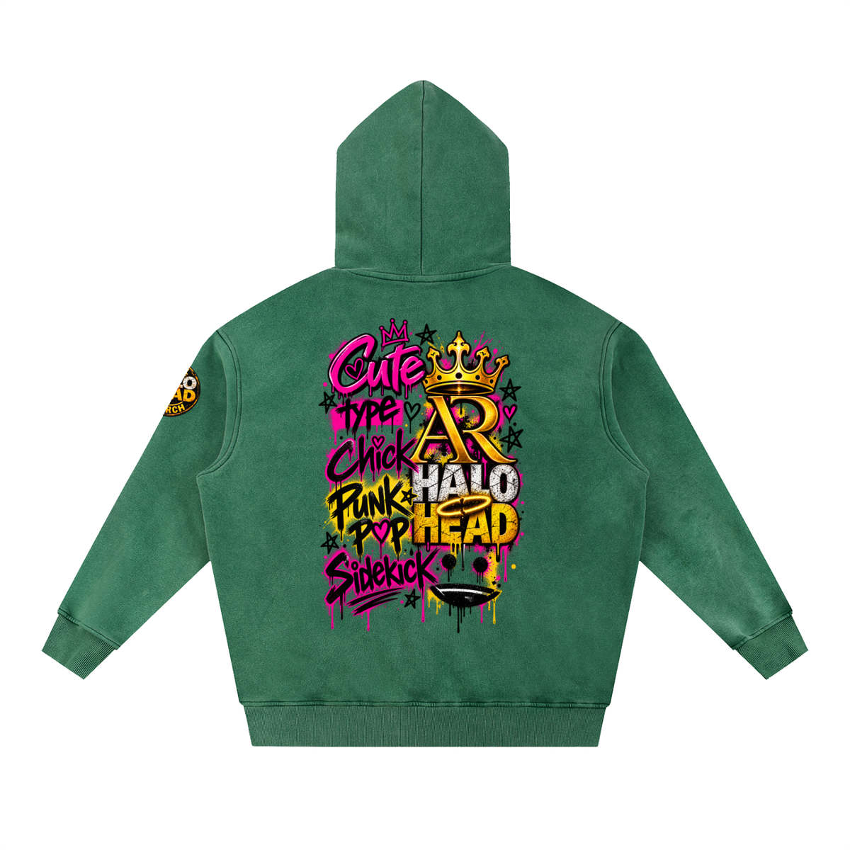 Cute Chick Snow Wash Fleece Oversize Hoodie (Unisex)