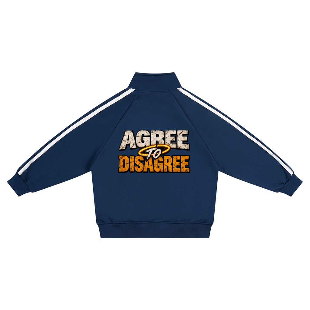 Agree to Disagree Kids’ Halo Contrast Tape Coach Jacket