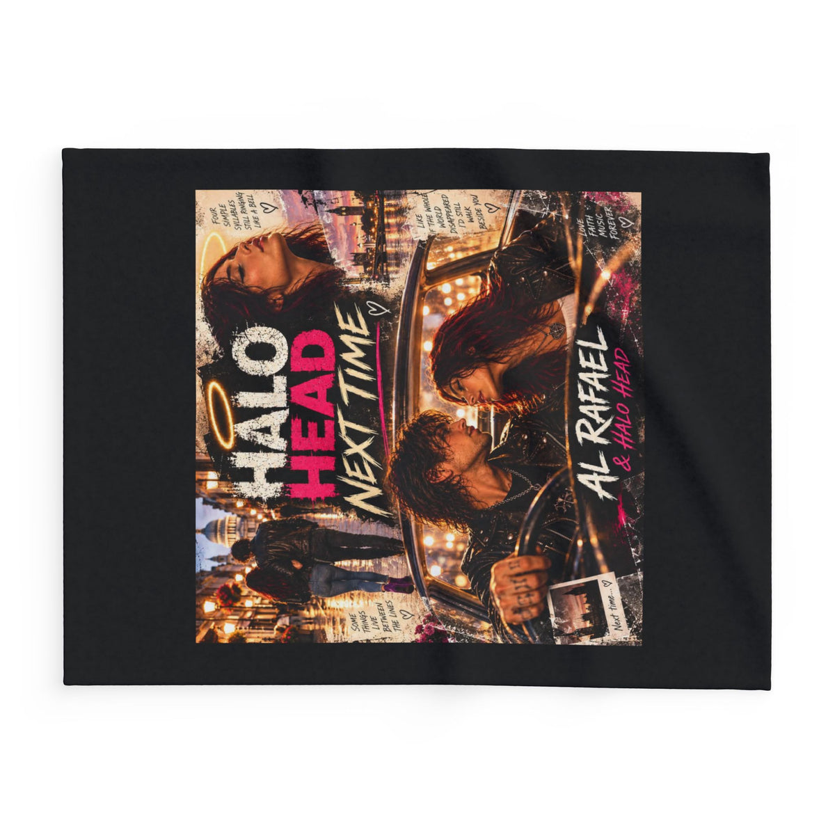 Halo Head Next Time Fleece Blanket — Retro Romance Arctic Throw