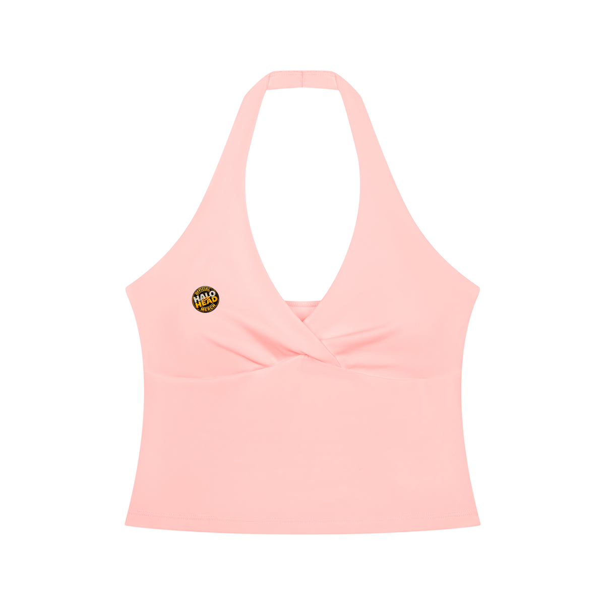 Halo Head Merch Women’s Ruched Halter Yoga Tank Top