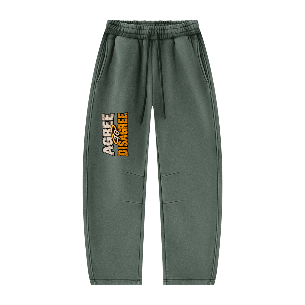 ATD Halo Head Unisex Vintage Wash Barrel Leg Fleece Sweatpants
