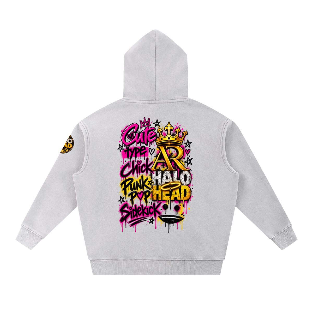 Cute Chick Snow Wash Fleece Oversize Hoodie (Unisex)