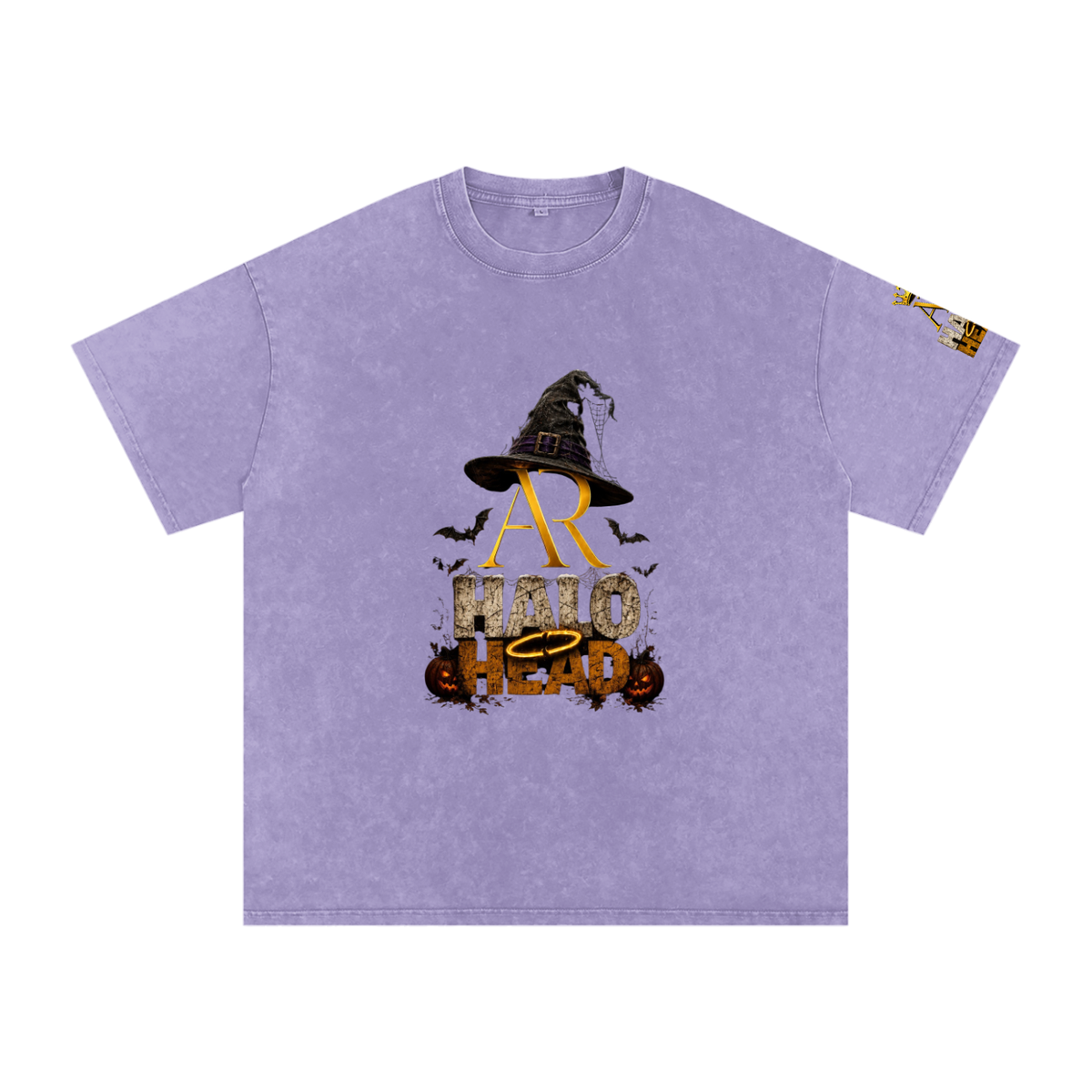 Snow Washed Oversized Cotton T-Shirt (AR-HH Halloween)