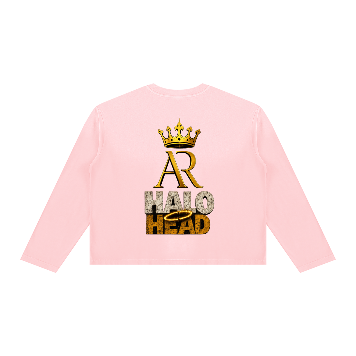 AR Halo Head Unisex Sunfade Boxy Long Sleeve T-Shirt