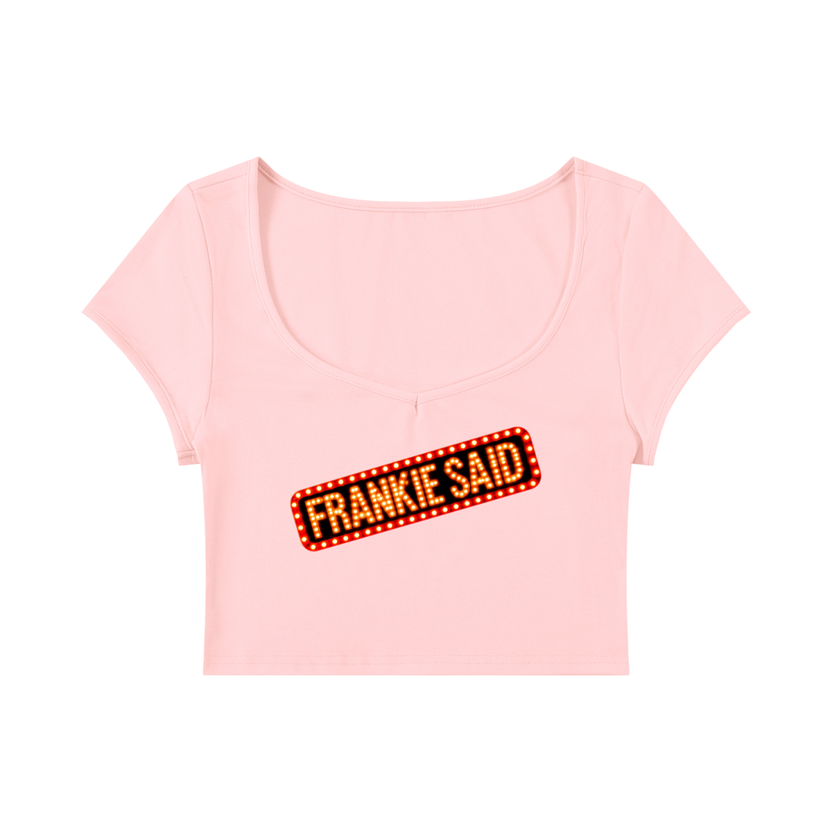 Frankie Said Women's Slim Cap Sleeve Crop T-Shirt