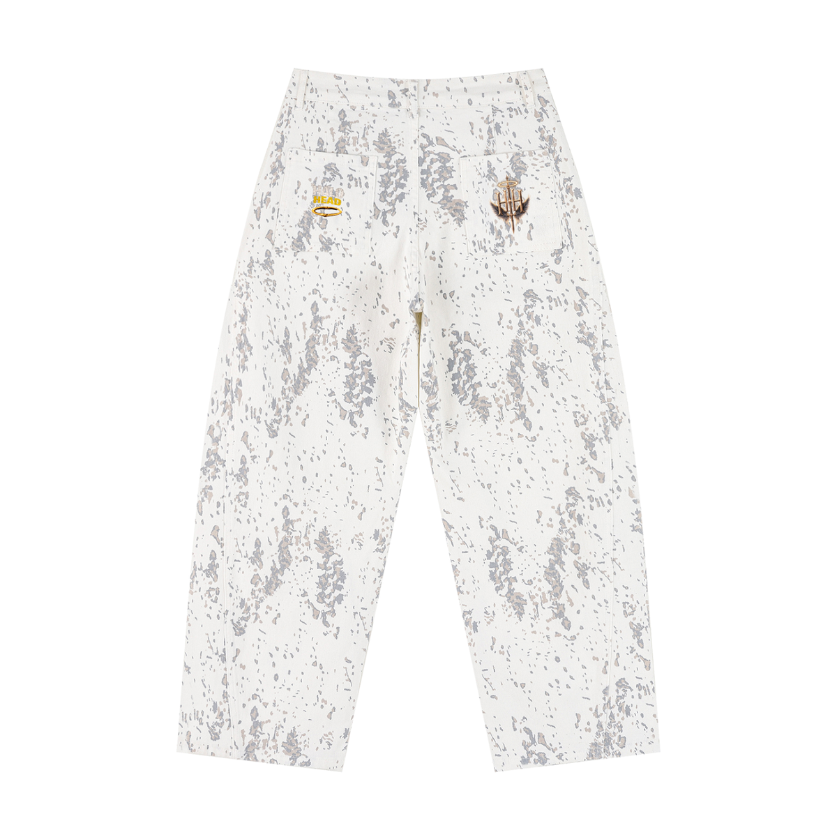 Women's Splatter Barrel Leg Jeans