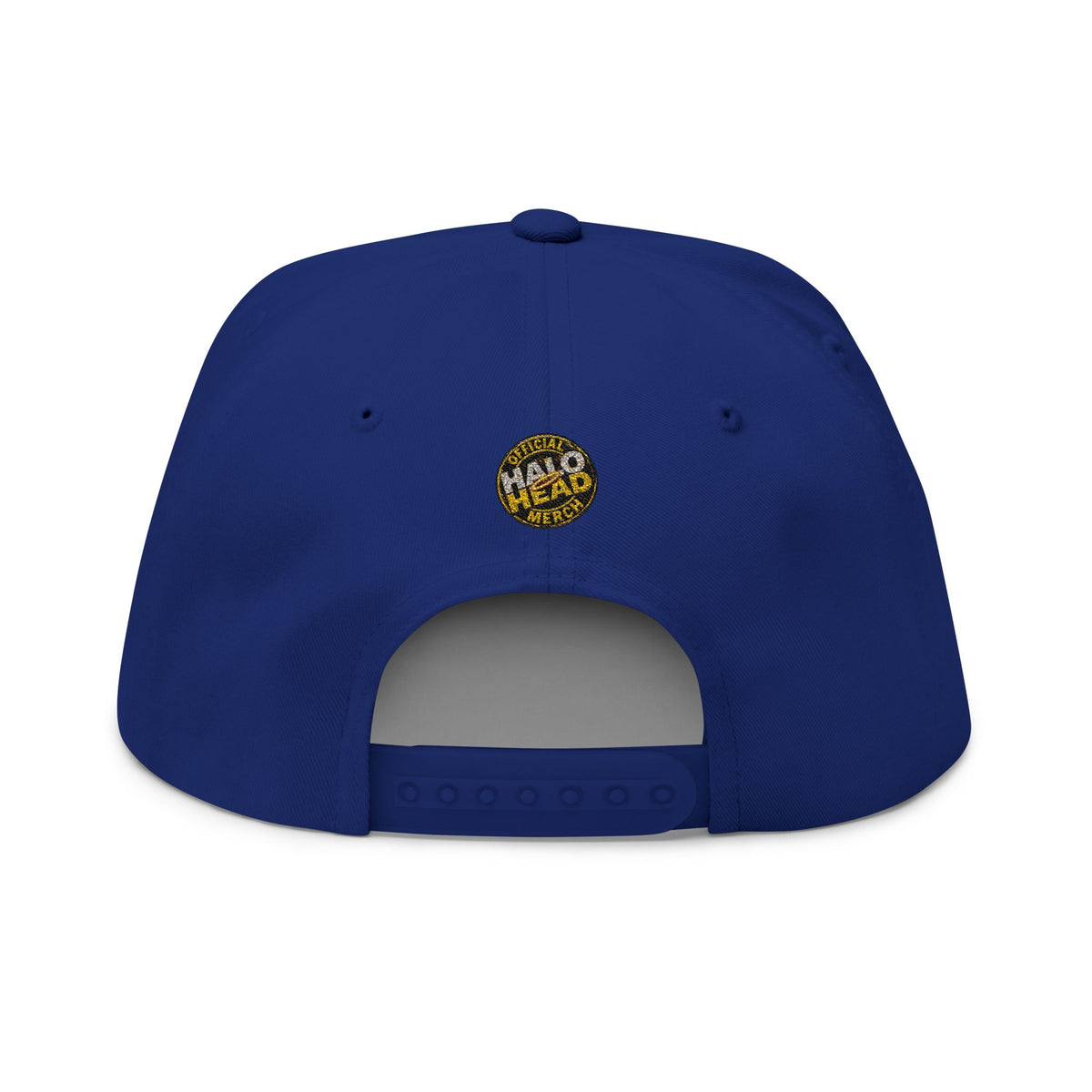Flat Bill Cap — Gold 'Radiohead' Crown Embroidery Snapback