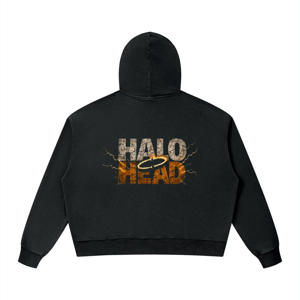 Halo Head: Holy Crap Unisex Mineral Wash Boxy Hoodie