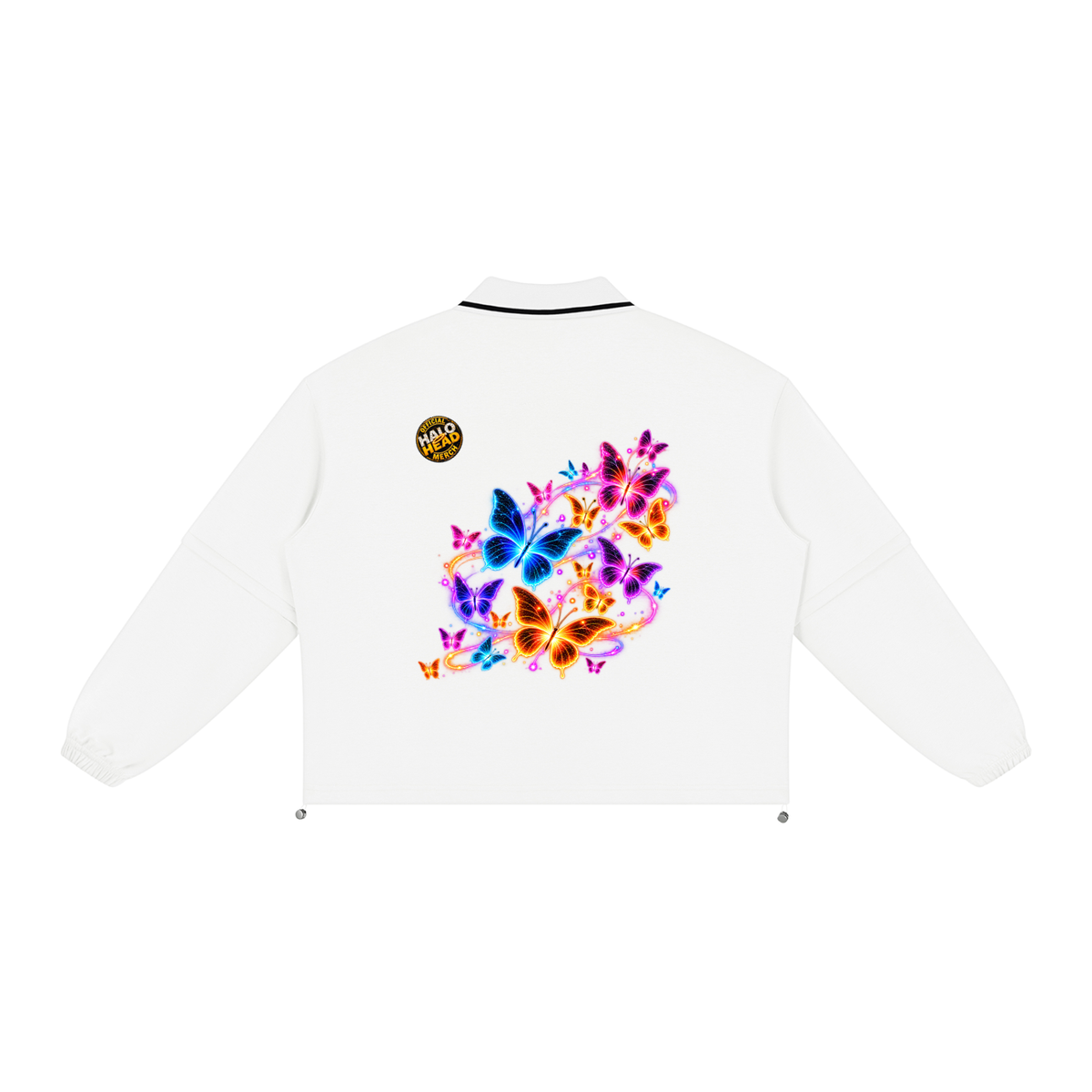 Halo Butterfly Unisex Boxy Collared Detachable Sweatshirt