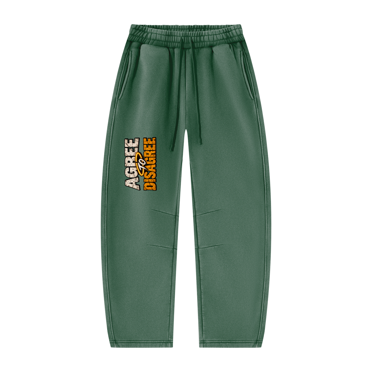 ATD Halo Head Unisex Vintage Wash Barrel Leg Fleece Sweatpants