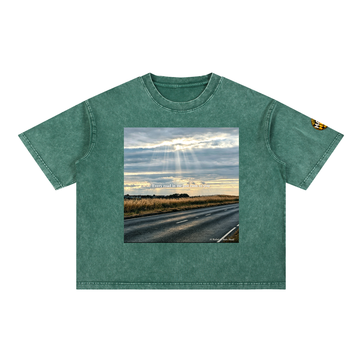 Halo Head Entangled Mineral Wash Boxy Cotton T-Shirt