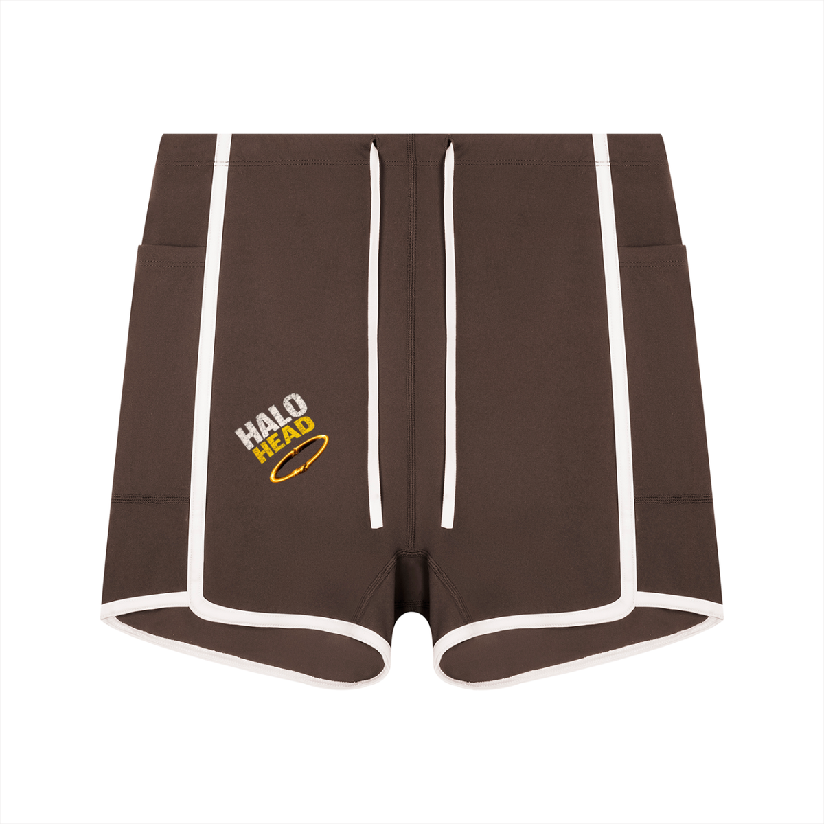 Women's High Rise Color Block Yoga Shorts