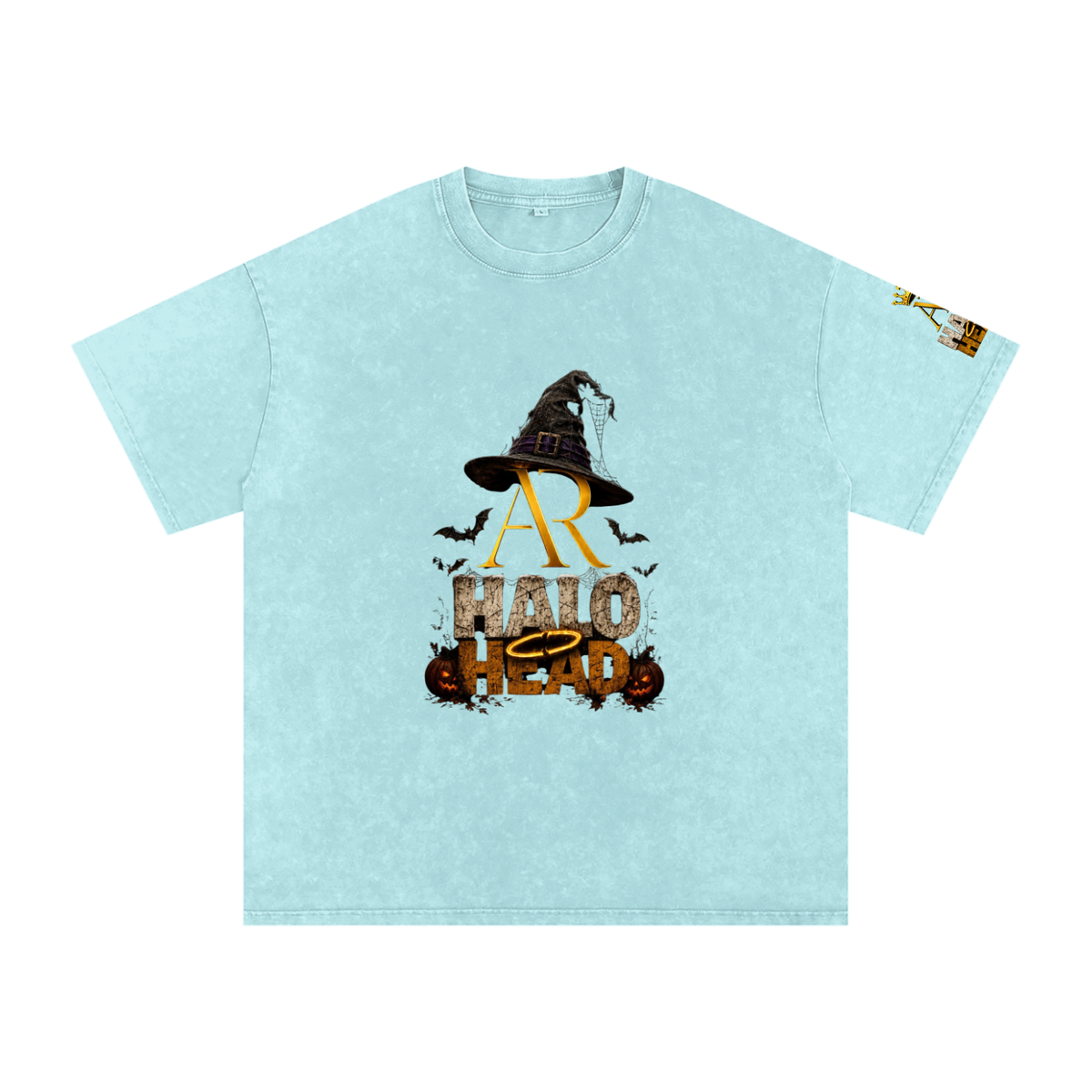 Snow Washed Oversized Cotton T-Shirt (AR-HH Halloween)