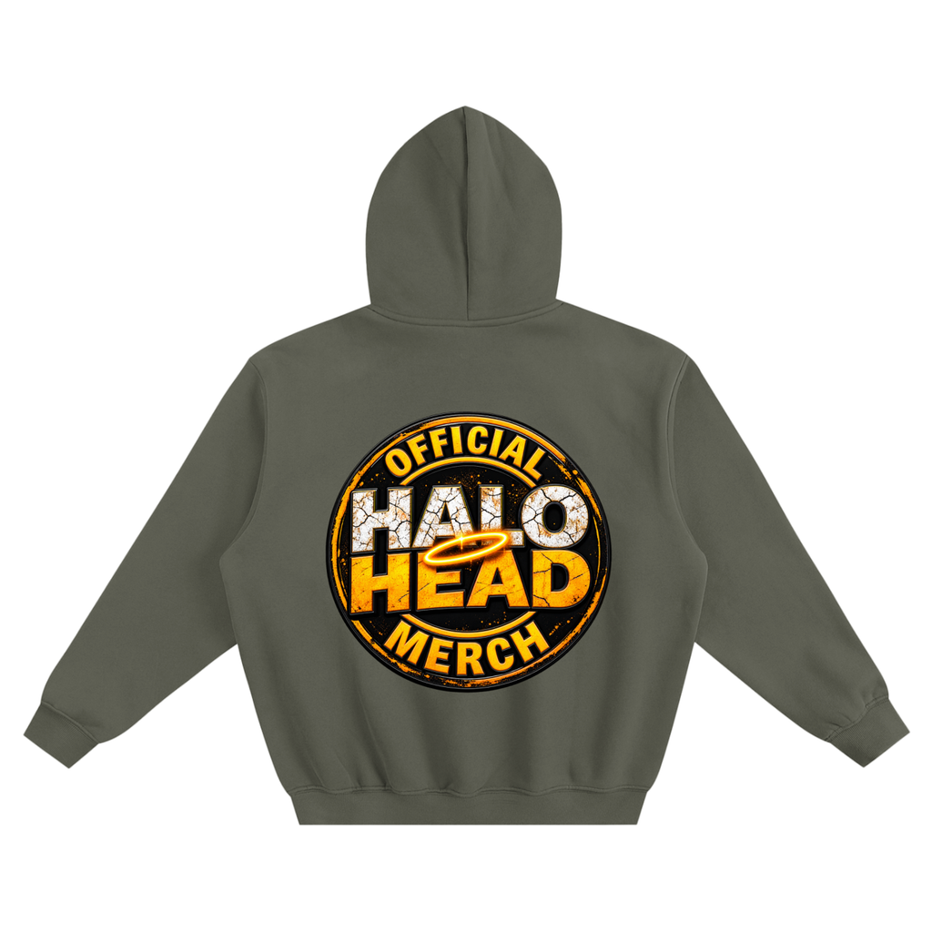 AR Halo Head Fleeced Boxy Hoodie