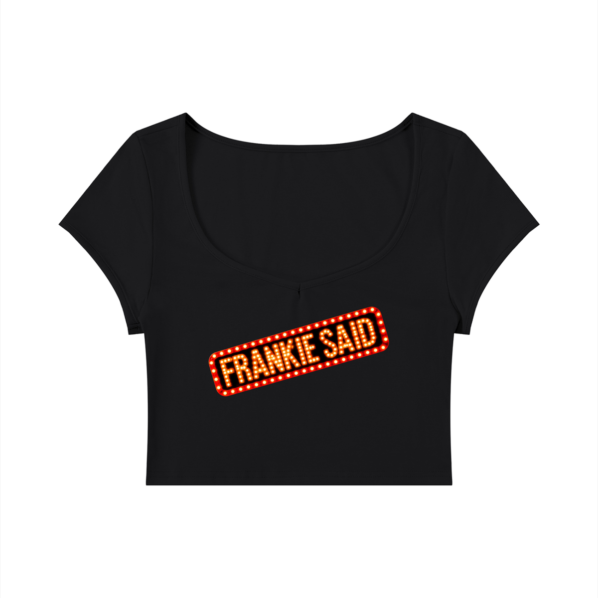 Frankie Said Women's Slim Cap Sleeve Crop T-Shirt
