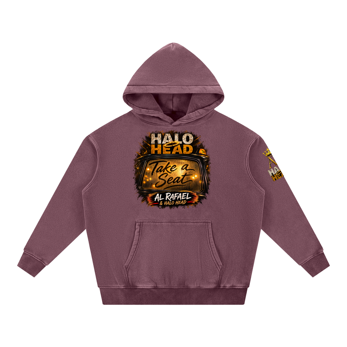 Snow Wash Fleece Oversize Hoodie