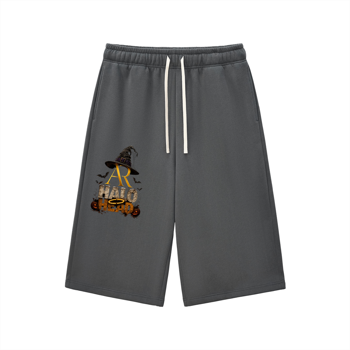 Relaxed Drawstring Three-quarter Sweatpants (AR-HH Halloween)