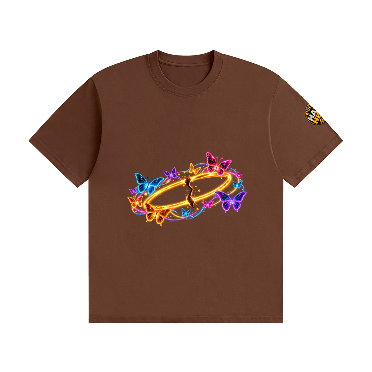 Halo Head Butterflies: Unisex Seamless Cotton T-Shirt