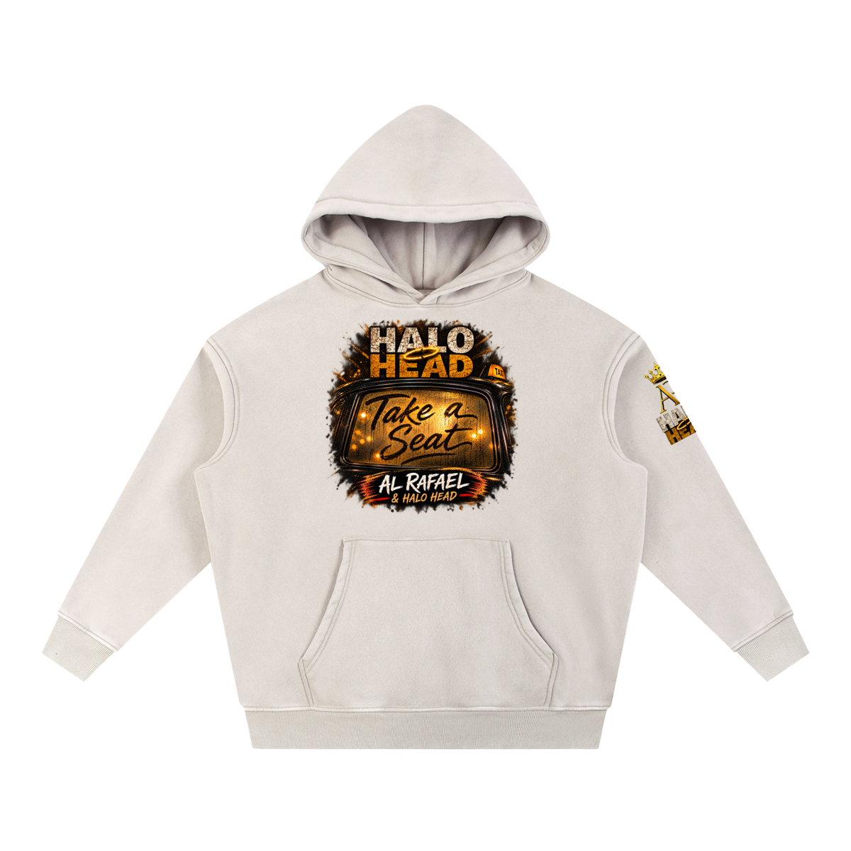 Snow Wash Fleece Oversize Hoodie