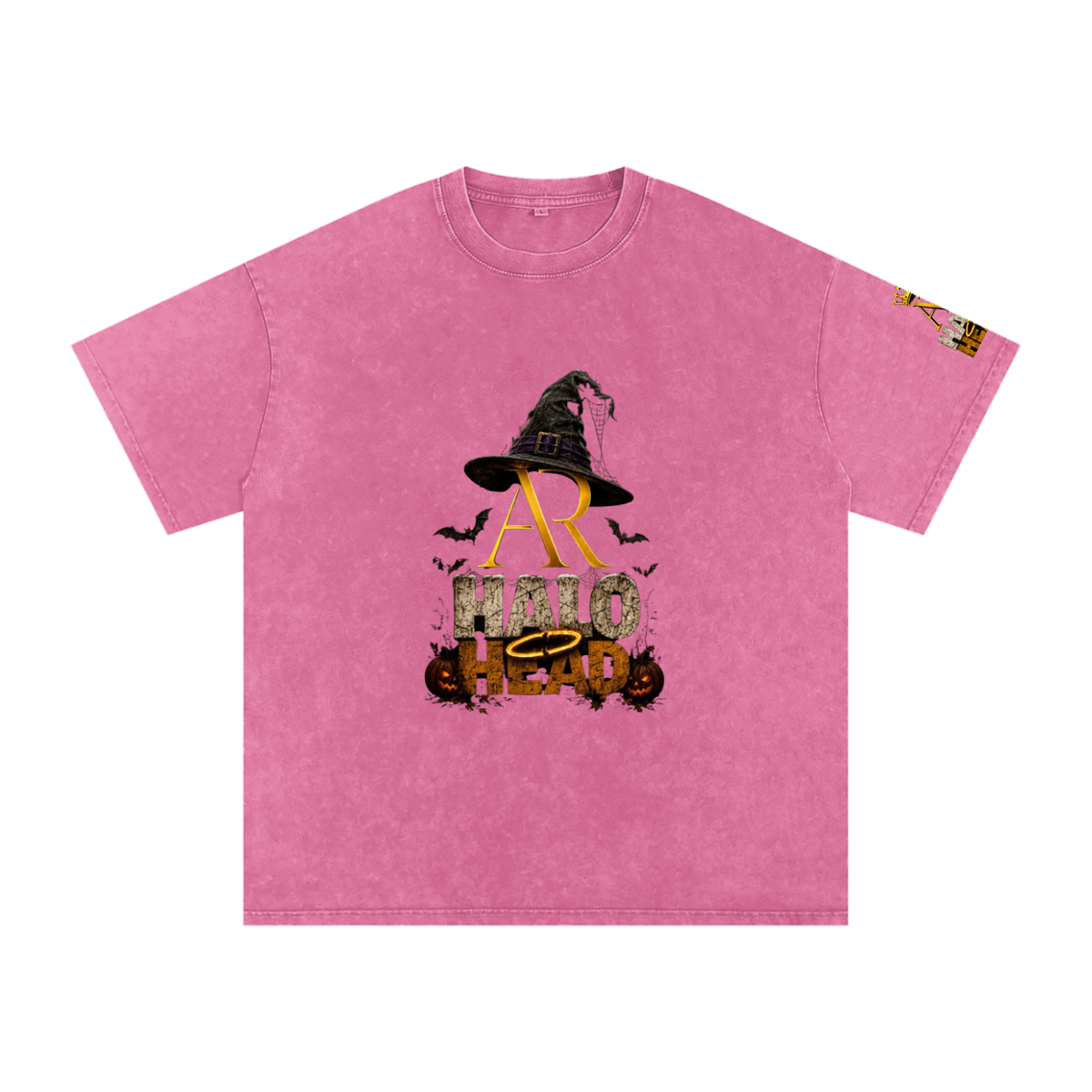 Snow Washed Oversized Cotton T-Shirt (AR-HH Halloween)
