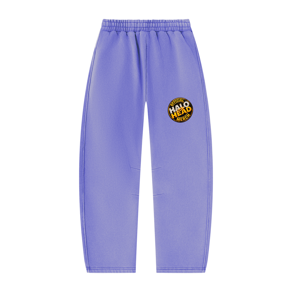 ATD Halo Head Unisex Vintage Wash Barrel Leg Fleece Sweatpants