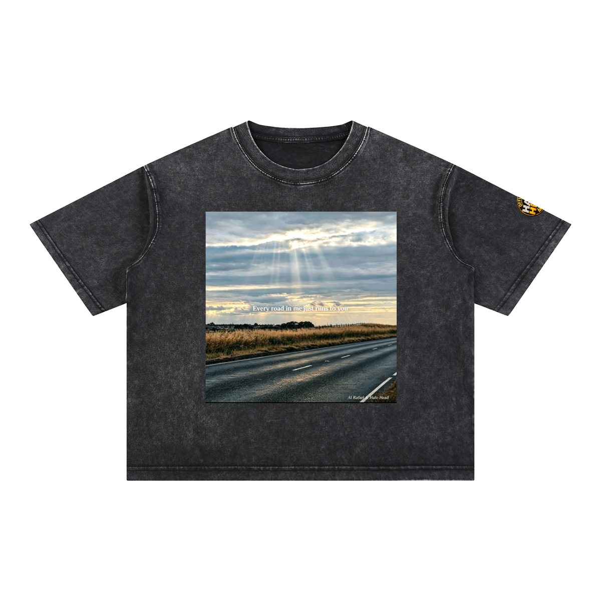 Halo Head Entangled Mineral Wash Boxy Cotton T-Shirt