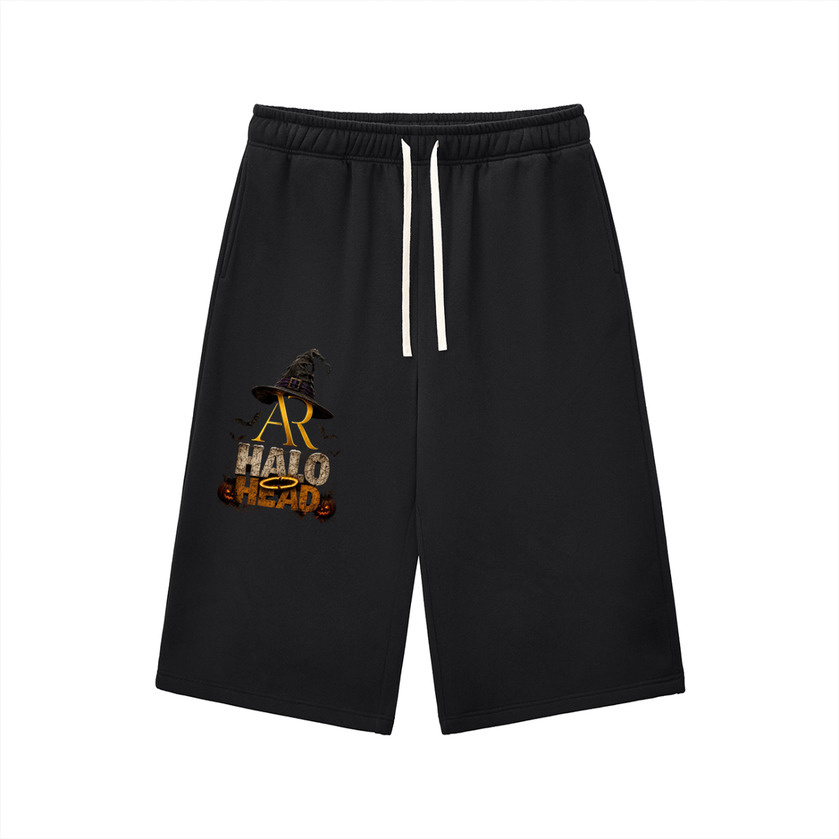 Relaxed Drawstring Three-quarter Sweatpants (AR-HH Halloween)