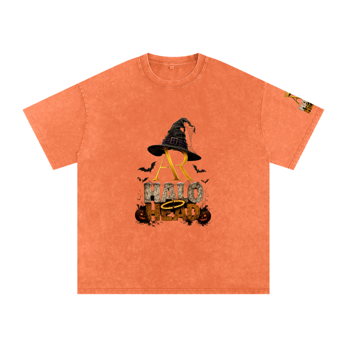 Snow Washed Oversized Cotton T-Shirt (AR-HH Halloween)