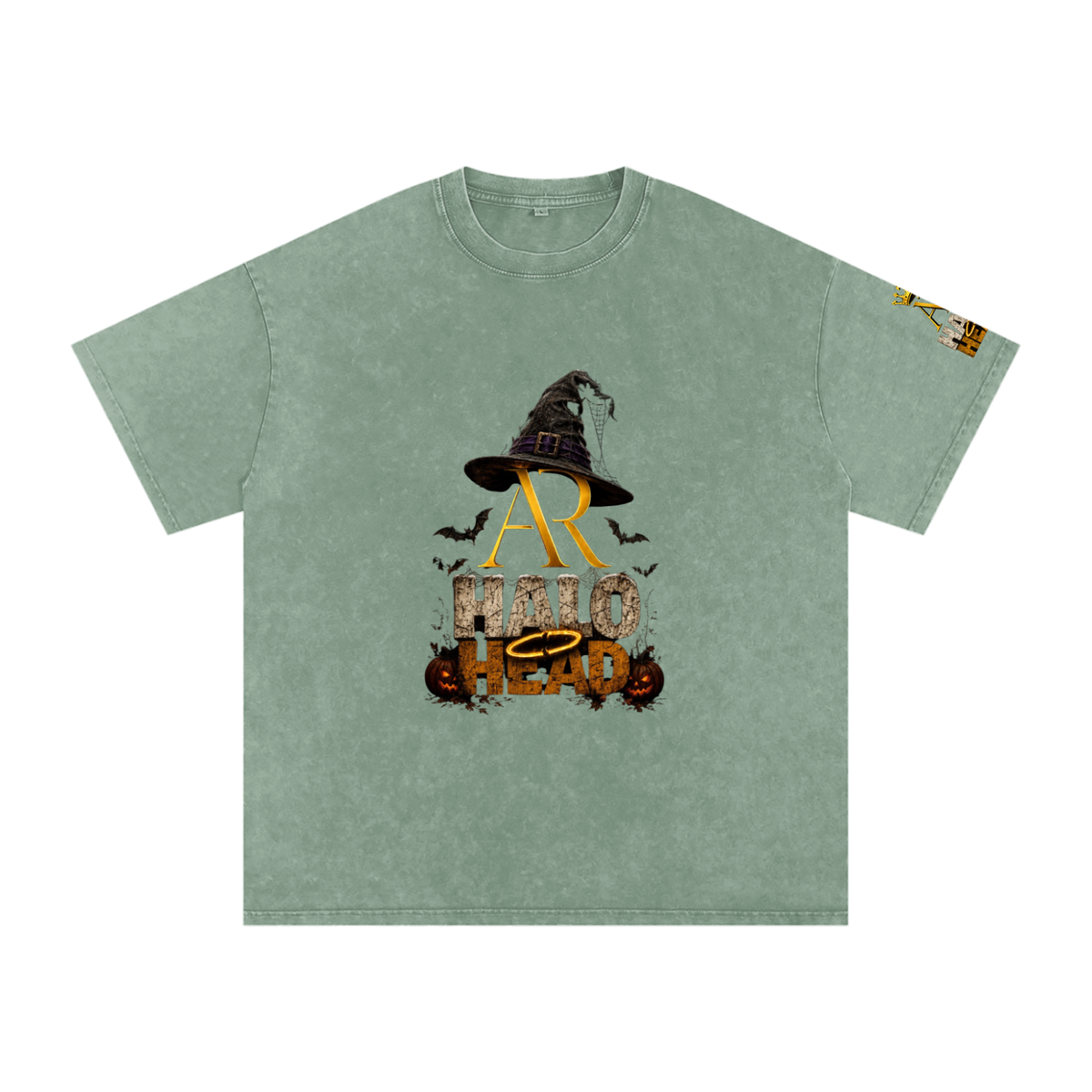 Snow Washed Oversized Cotton T-Shirt (AR-HH Halloween)