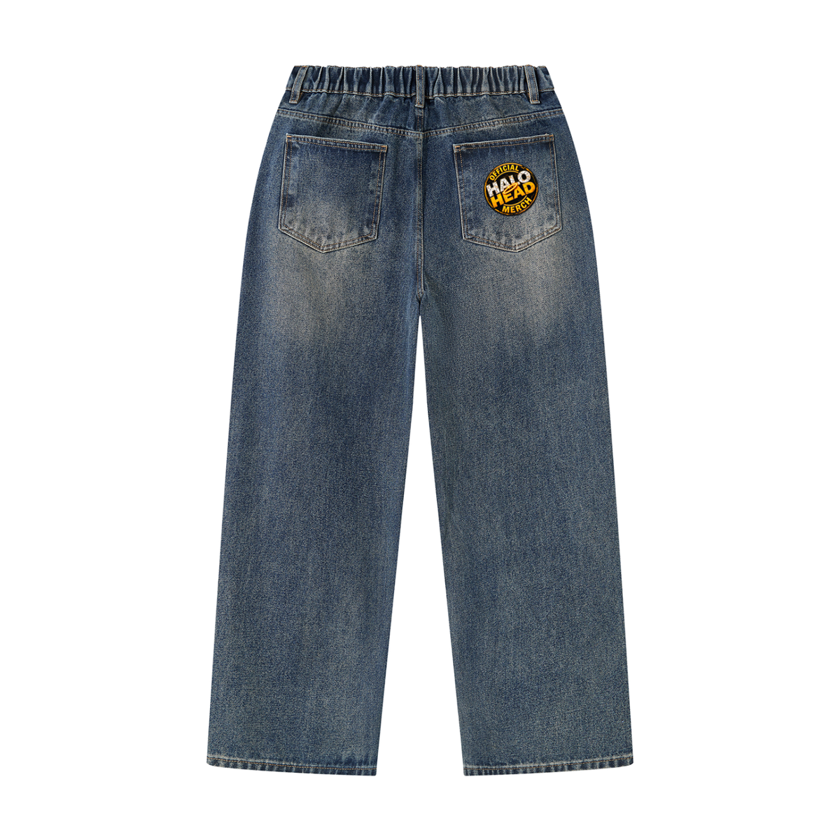 AR Halo Head Brand:  Men's Vintage Wash Denim Jeans