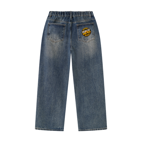 AR Halo Head Brand:  Men's Vintage Wash Denim Jeans
