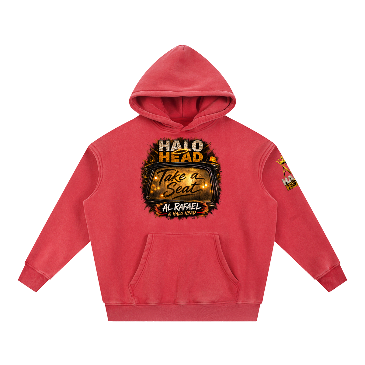 Snow Wash Fleece Oversize Hoodie