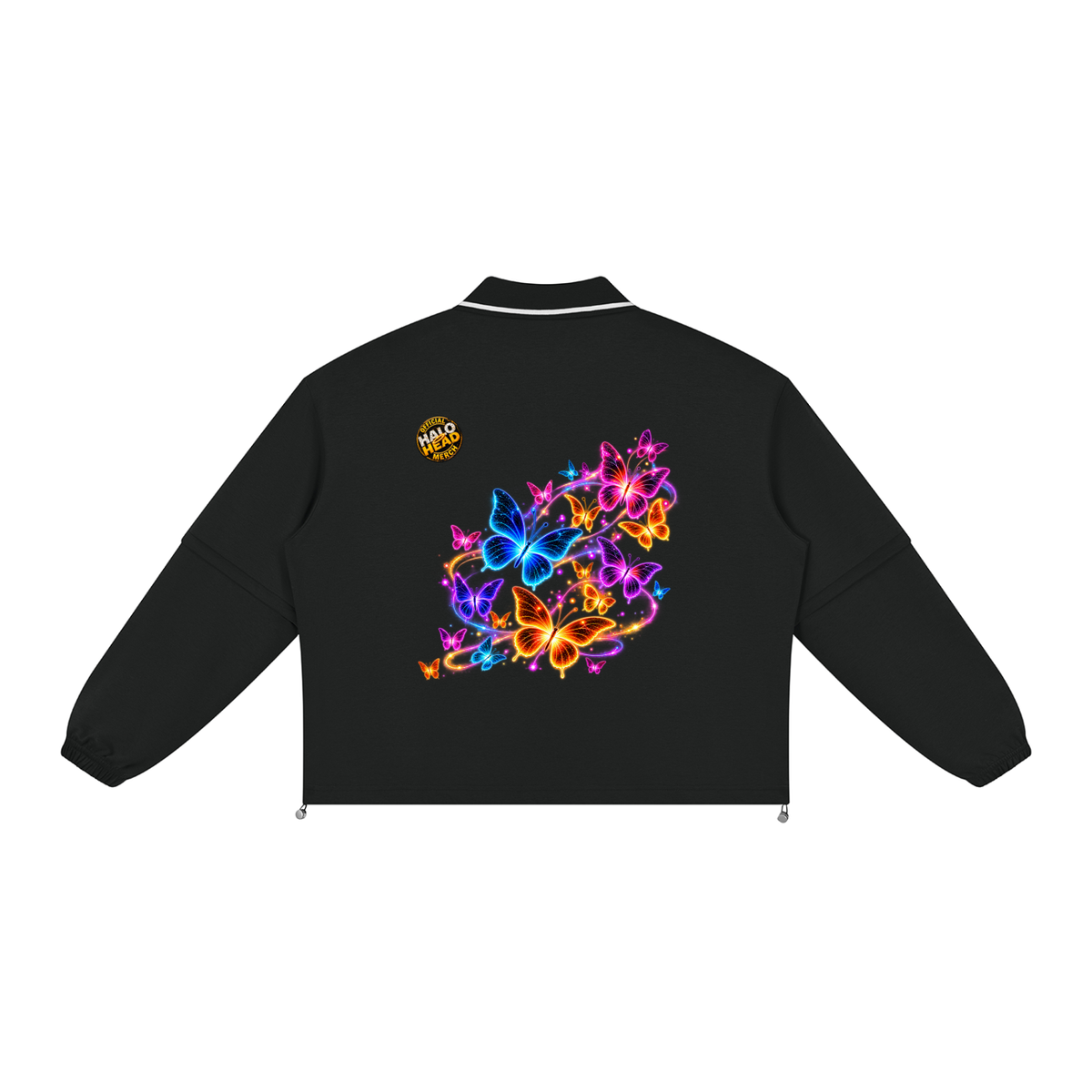 Halo Butterfly Unisex Boxy Collared Detachable Sweatshirt