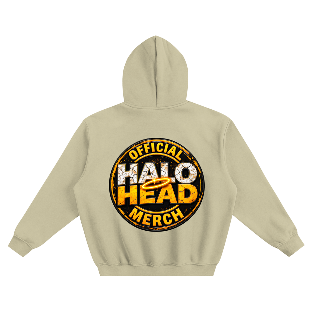 AR Halo Head Fleeced Boxy Hoodie