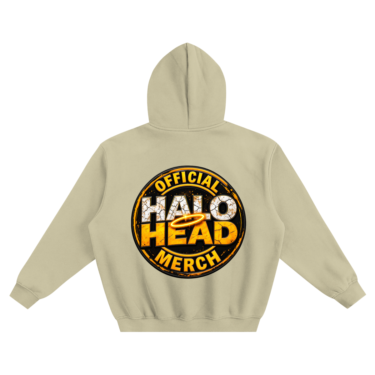 AR Halo Head Fleeced Boxy Hoodie