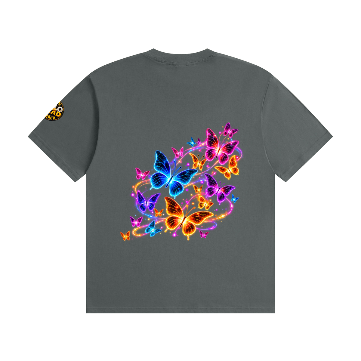 Halo Head Butterflies: Unisex Seamless Cotton T-Shirt